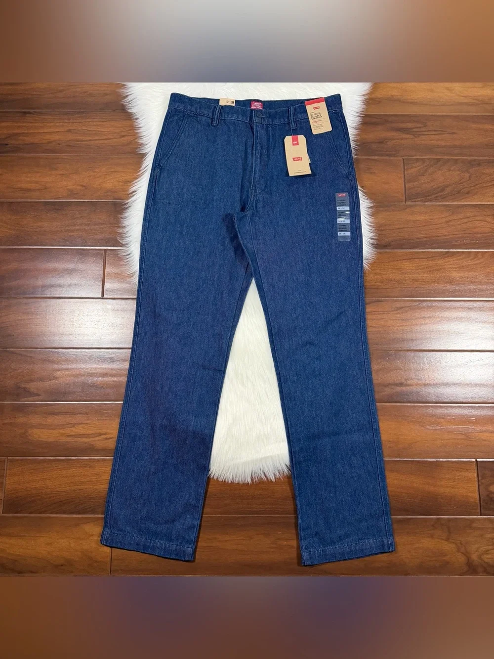 Levi's Men's Size 36 X 34 Half Past Rinse XX Chino Relaxed Straight Denim Jeans